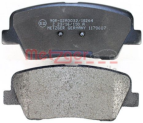 METZGER 1170687 Bremsbelagsatz, Scheibenbremse